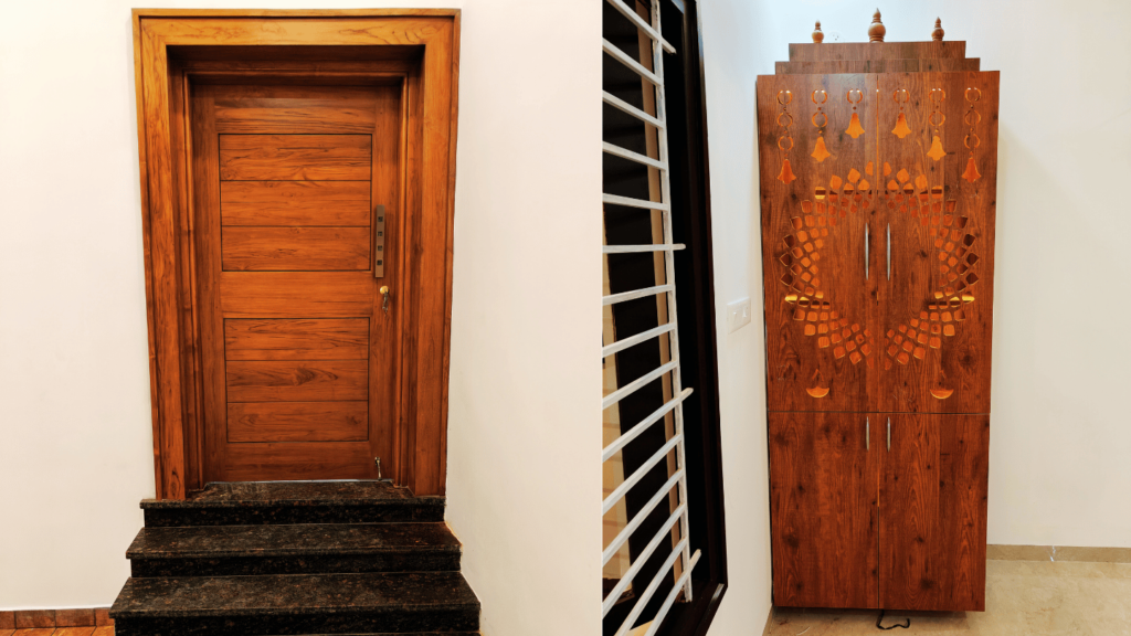 Project-6 Main Entrance & Pooja Room Visalatchi Nagar Kadachanendhal Madurai Genuine Builders